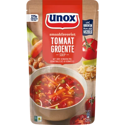 Unox Soep In Zak Tomaat groentesoep Stazak 570 ml
