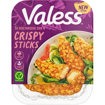 Valess Vegetarische Chik'n Crispy Sticks 5 Stuks 160 g