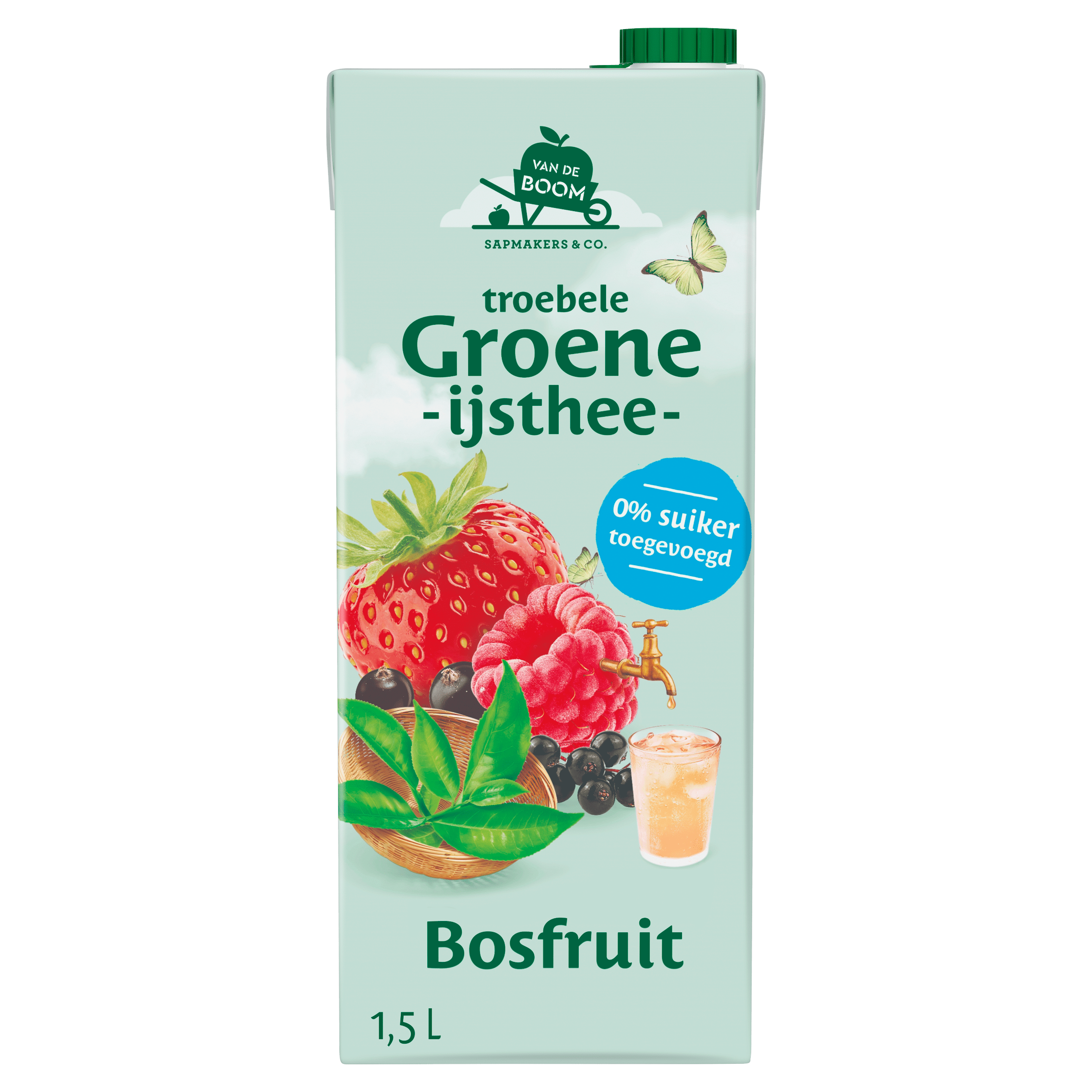 Van de Boom Groene thee bosfruit Pak 1500 ml