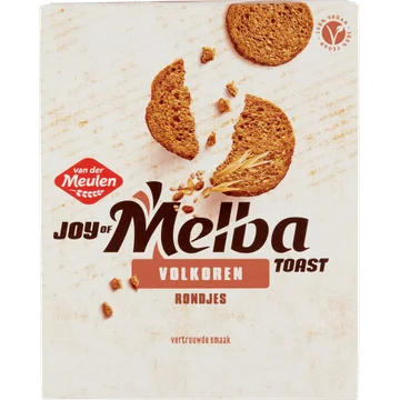 Van der Meulen Joy of Melba Toast Volkoren Rondjes 90 g