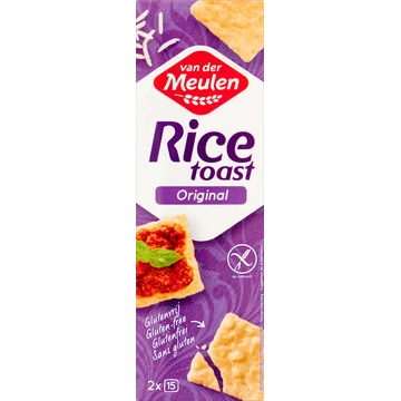 Van Der Meulen Rice Toast Original 2 x 15 Stuks 65 g