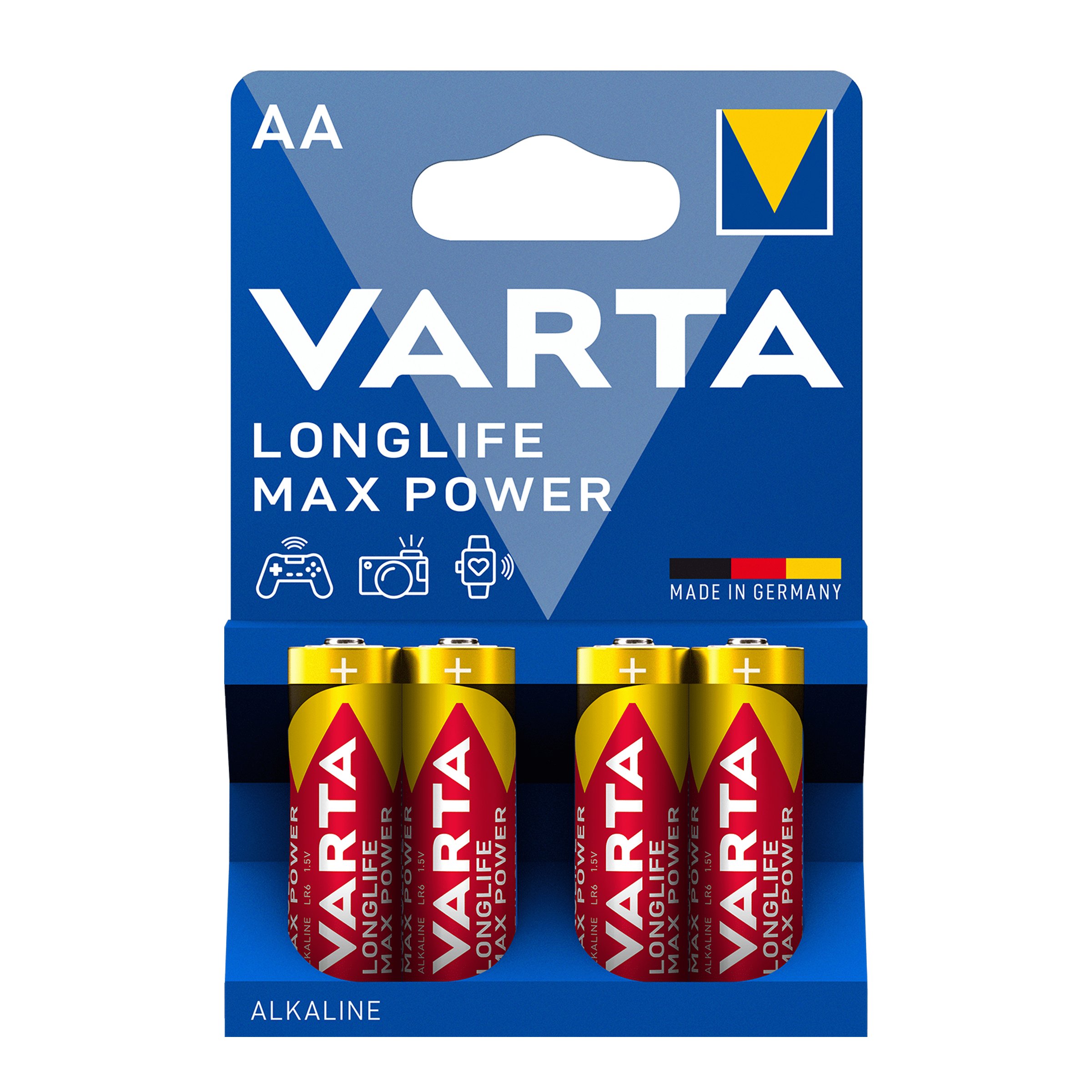 Varta Alkaline longlife max power AA Pak 4 st