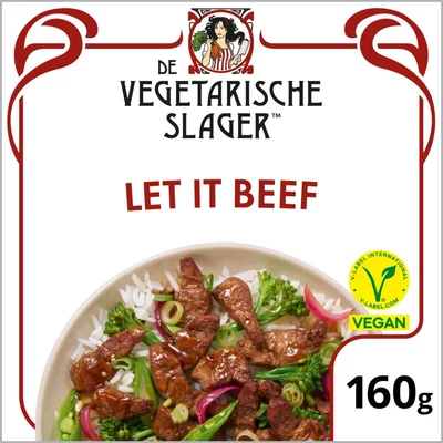 Vegetarische Slager Let it beef Bakje 160 g