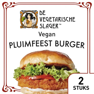 Vegetarische Slager Pluimfeest burger Bakje 180 g