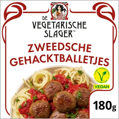 Vegetarische Slager Zweedse gehacktballetjes