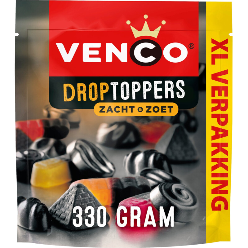 Venco Droptoppers Zacht & Zoet XL 340 g