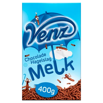 Venz Chocoladehagelslag melk Doos 400 g