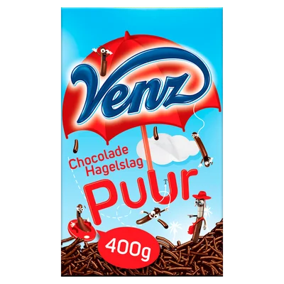 Venz Chocoladehagelslag puur Doos 400 g