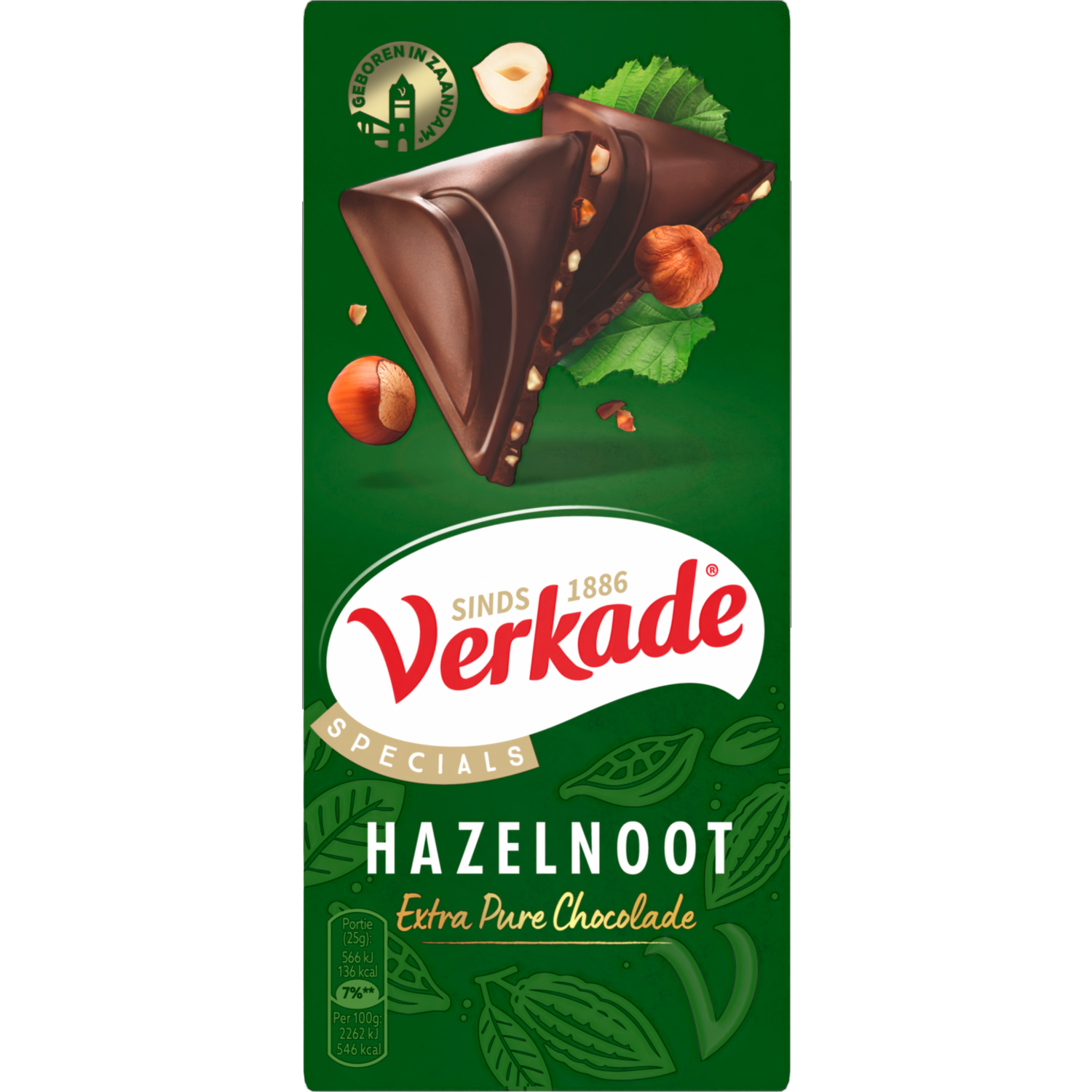 Verkade Reep Extra Puur Hazelnoot 90 g
