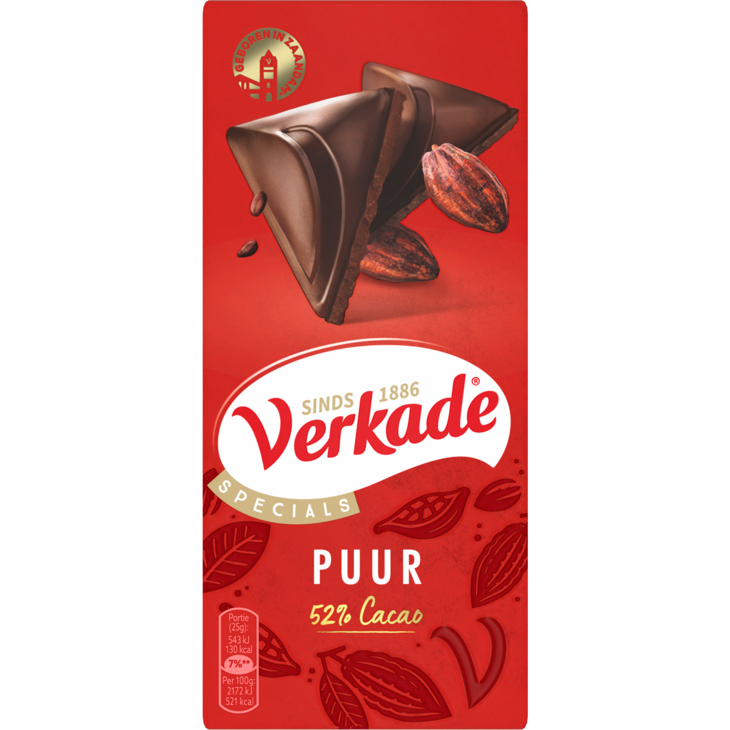 Verkade Puur chocoladereep Wikkel 90 g