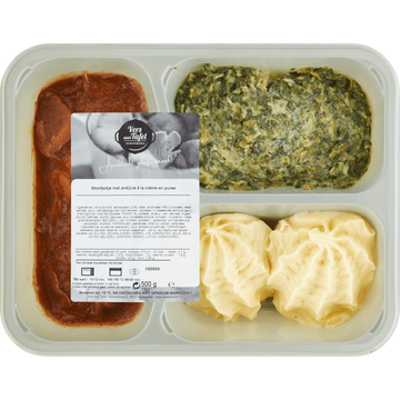 Vers Aan Tafel Stoofpotje met Andijvie à la Crème en Puree 500 g