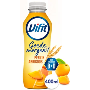 Vifit Goedemorgen! Drinkzuivel Perzik/Abrikoos 400 ml