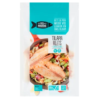Vis Marine Tilapia filets 5-6 st