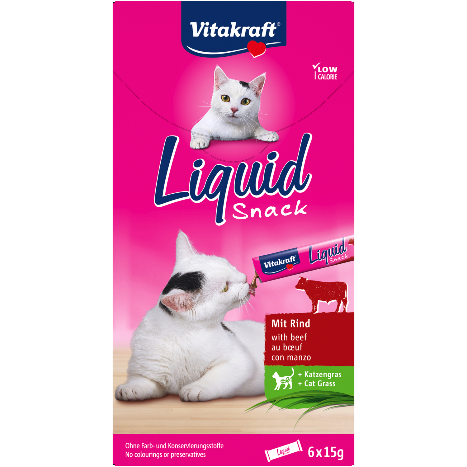 Vitakraft Kattensnacks liquid rund 6 st.