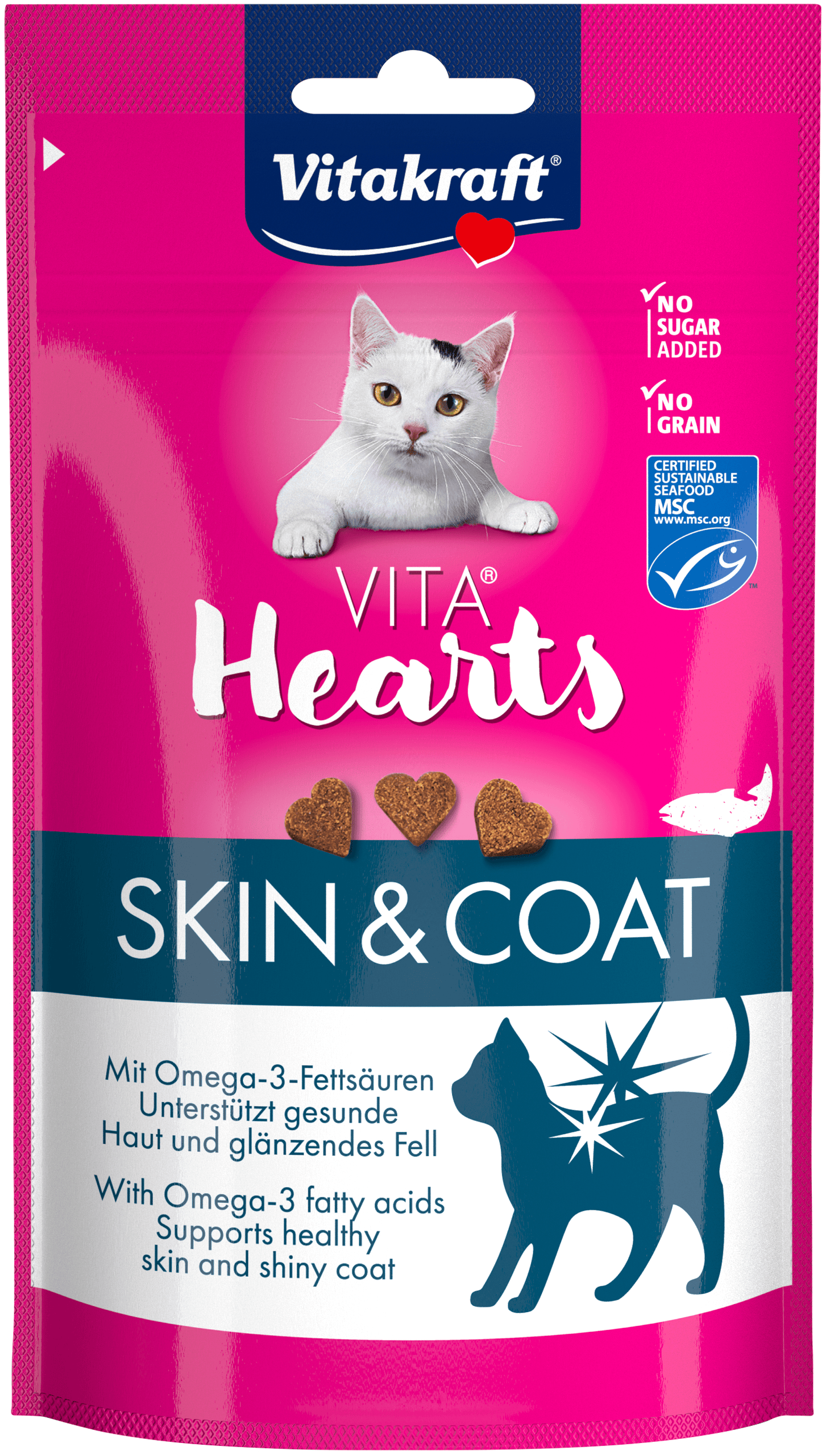 Vitakraft vitahearts skin &amp; coat Blister 40 g