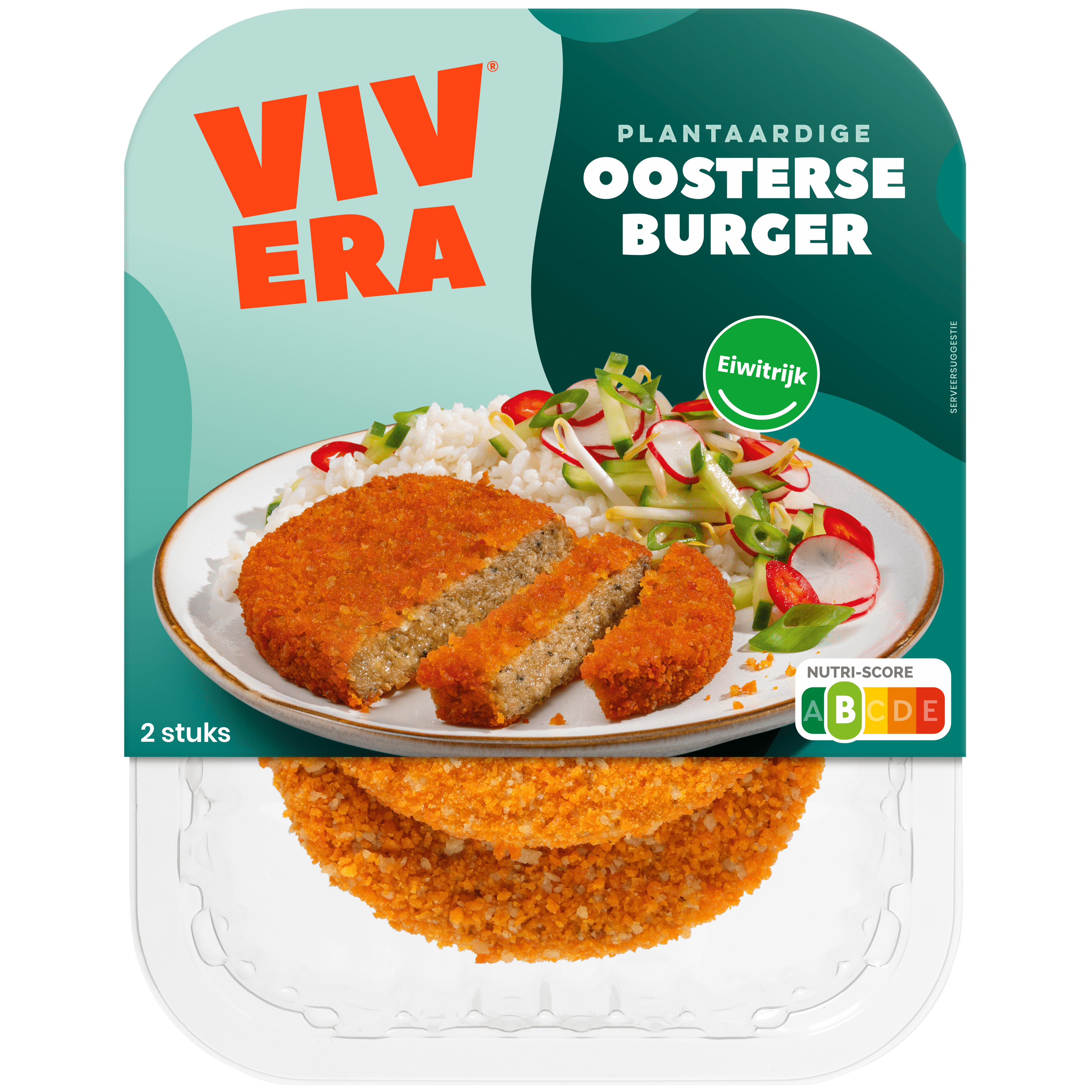 Vivera Oosterse burger Stuk 200 g