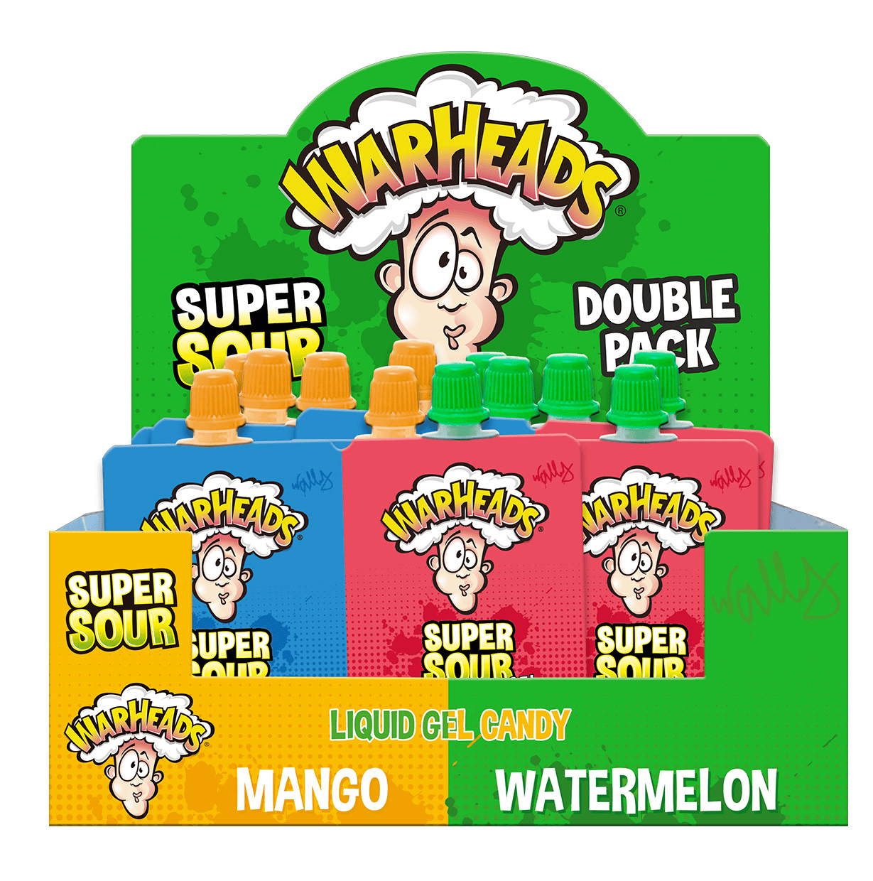 Warheads Super sour gel duopack Stazak 2 st