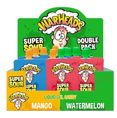 Warheads Super sour gel duopack Stazak 2 st