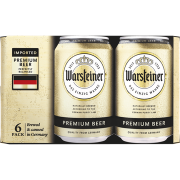 Warsteiner Premium Beer Blikken 6 x 330 ml