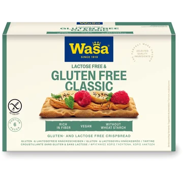 Wasa Lactose Free & Gluten Free Classic 6 Portion 240 g
