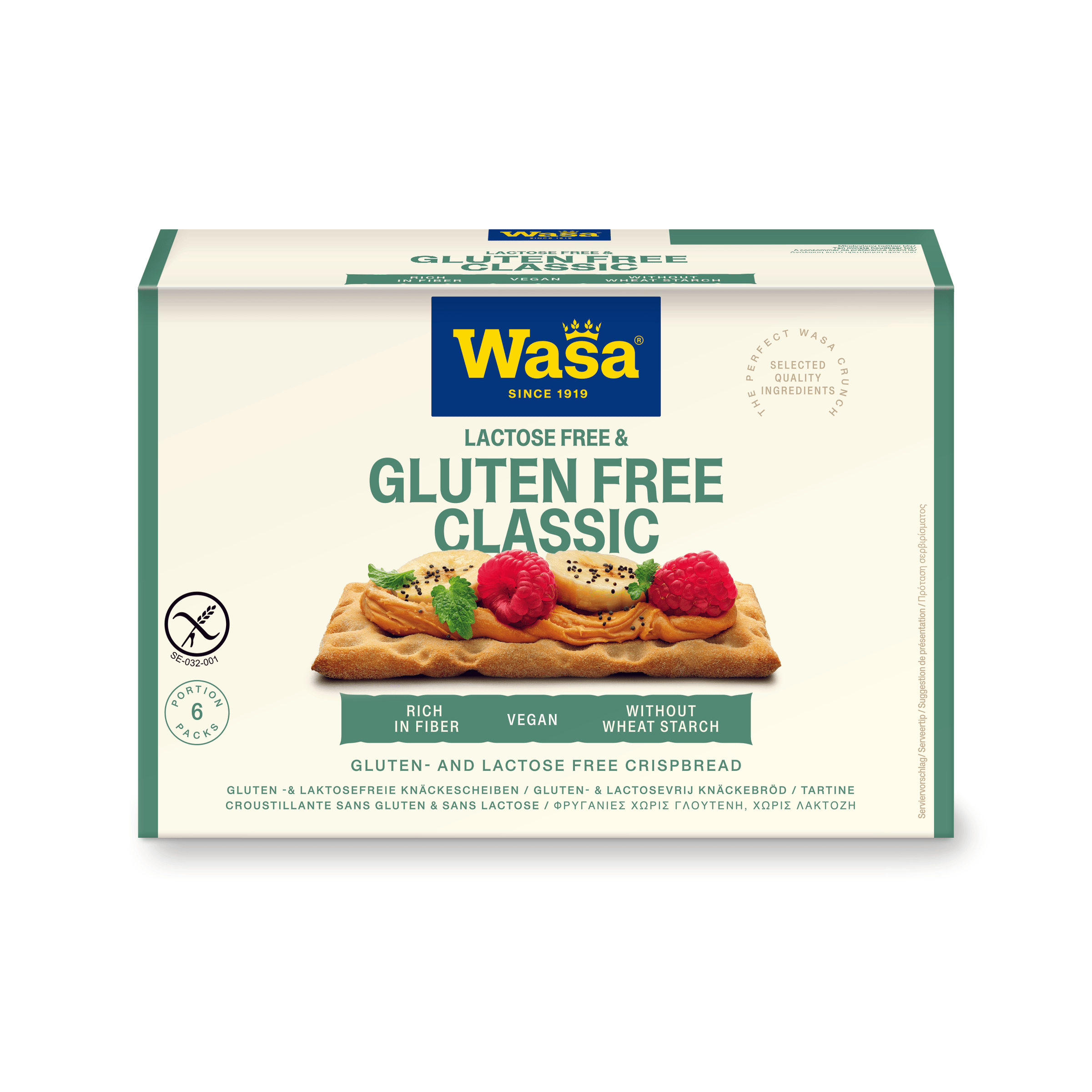 Wasa Glutenvrije en Lactosevrije Knäckebröd