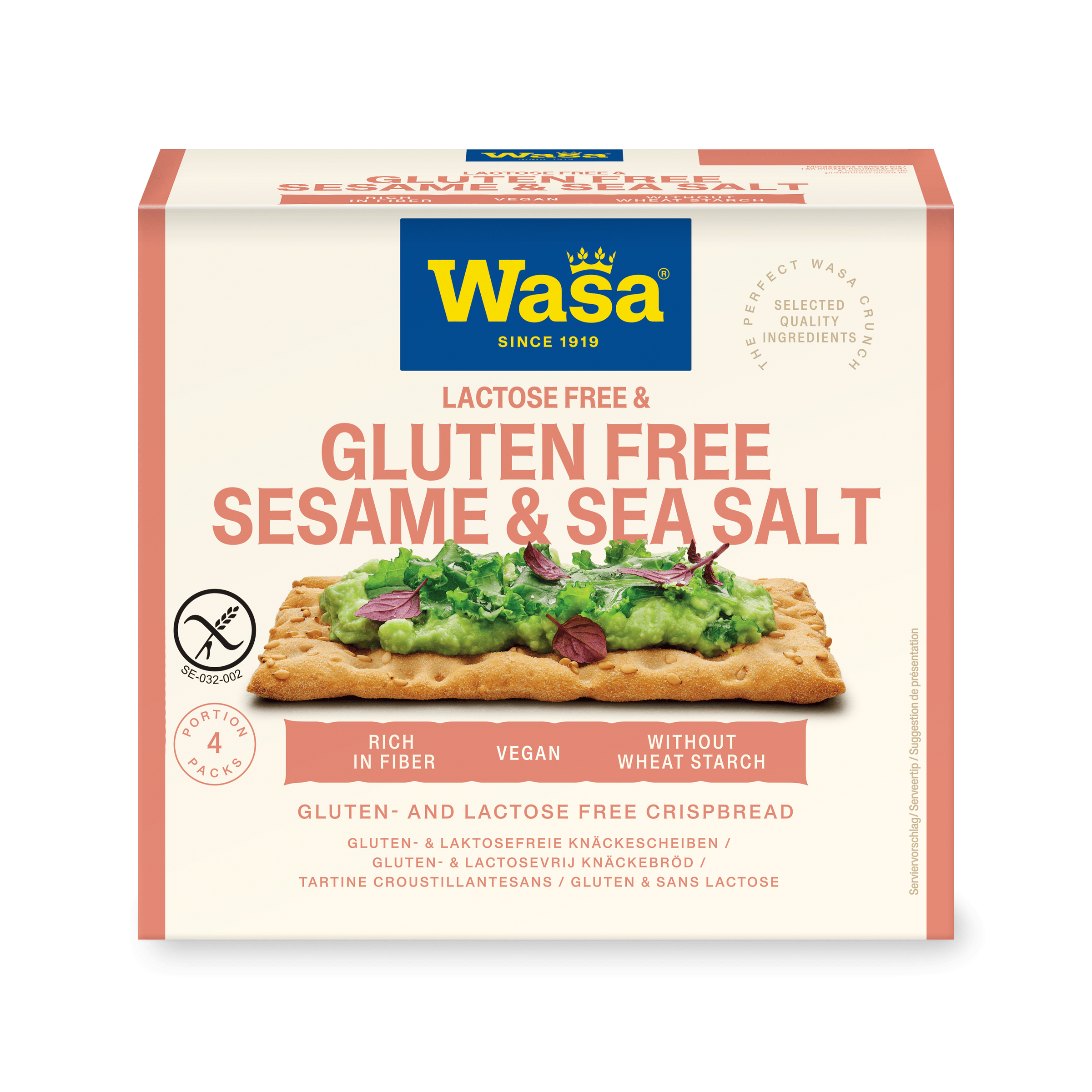Wasa Knackebrot sesam gluten & lactosevrij
