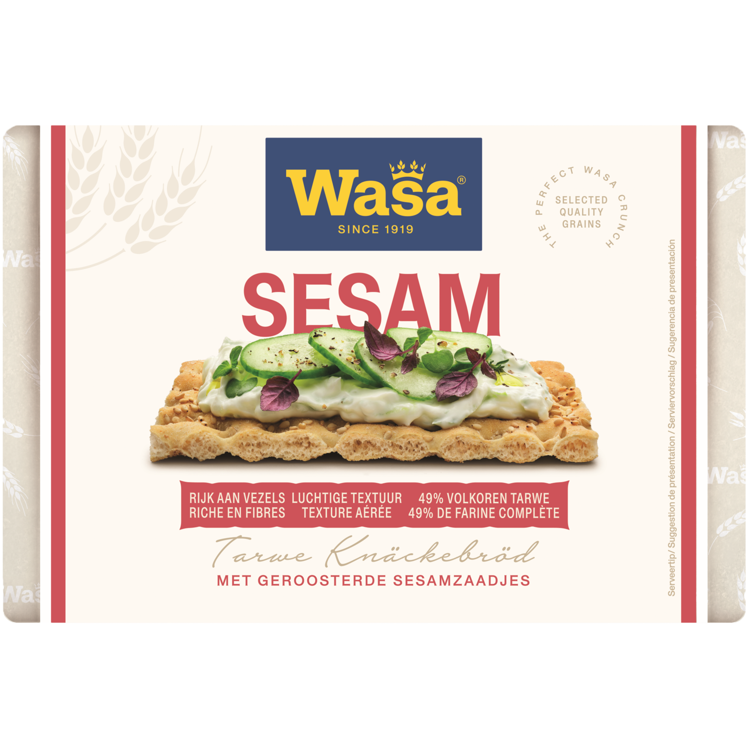 Wasa Knäckebröd Sesam 18 stuks Wikkel 250 g