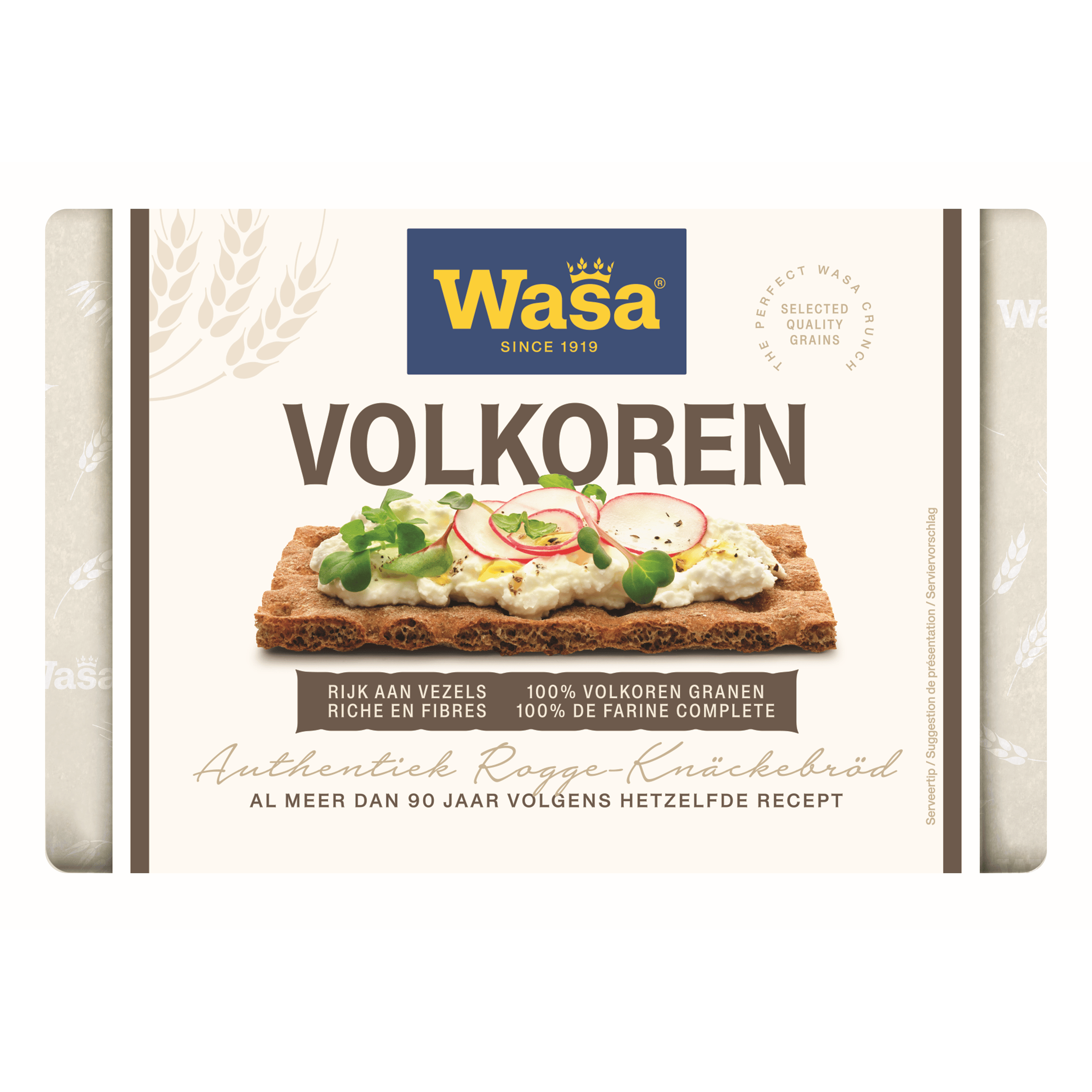 Wasa Knäckebröd Volkoren 20 stuks Wikkel 260 g