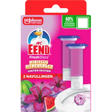 WC Eend Fresh Discs Hibiscus Hyperspace Limited Edition 2 x 36 ml