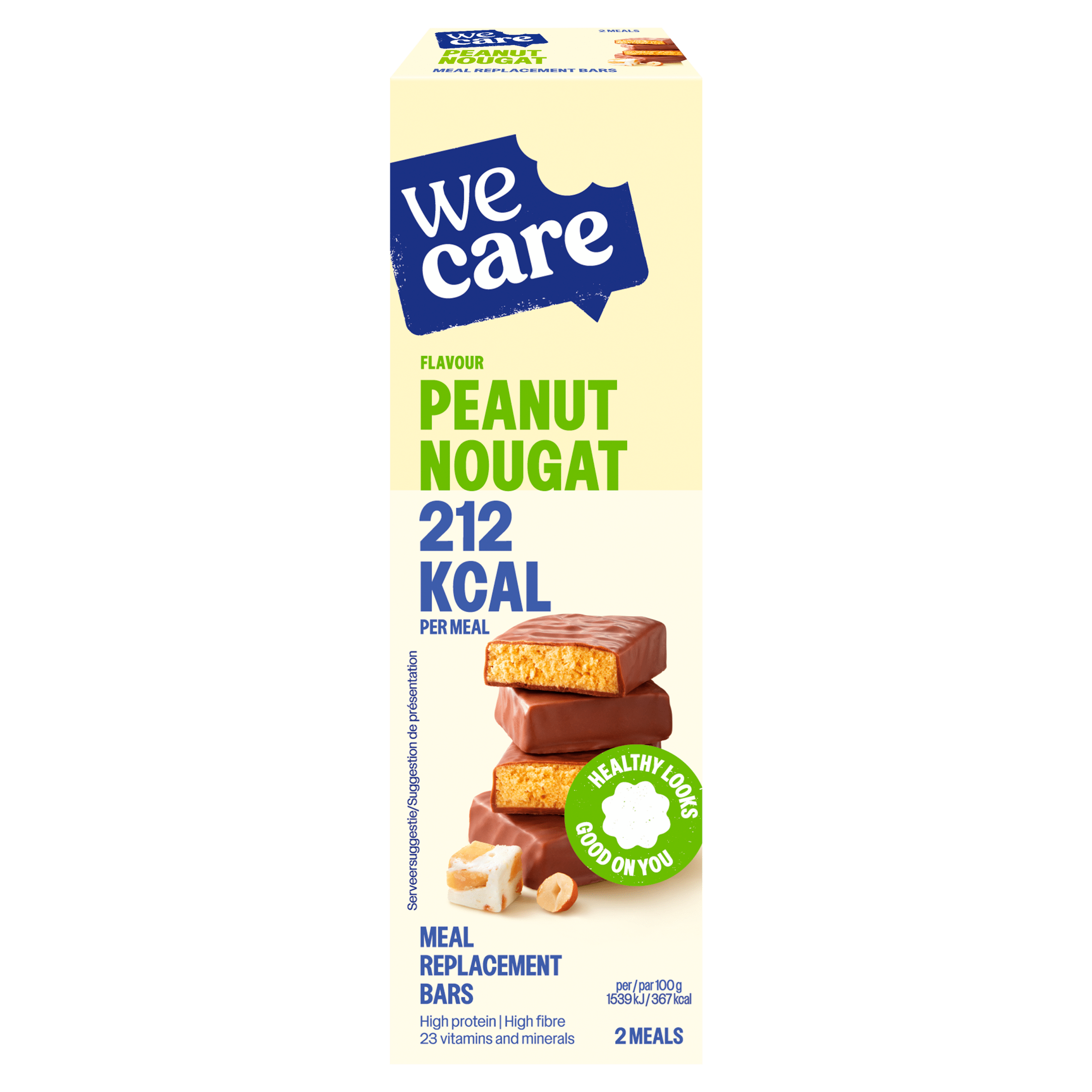 WeCare Maaltijdreep Pinda noga Doos 116 g