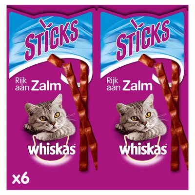 Whiskas Sticks - Zalm - Kattensnack Set 6 st