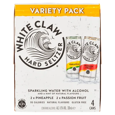 White Claw Mix pack blik 4.5% Doos 4 st