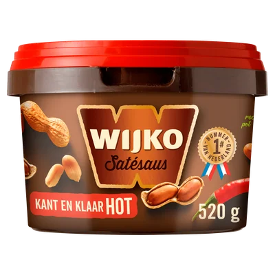 Wijko Satesaus kant&amp;klaar hot Emmer 520 g