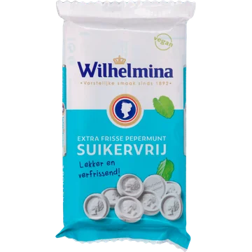 Wilhelmina Pepermunt Suikervrij 3p Portrait 111g