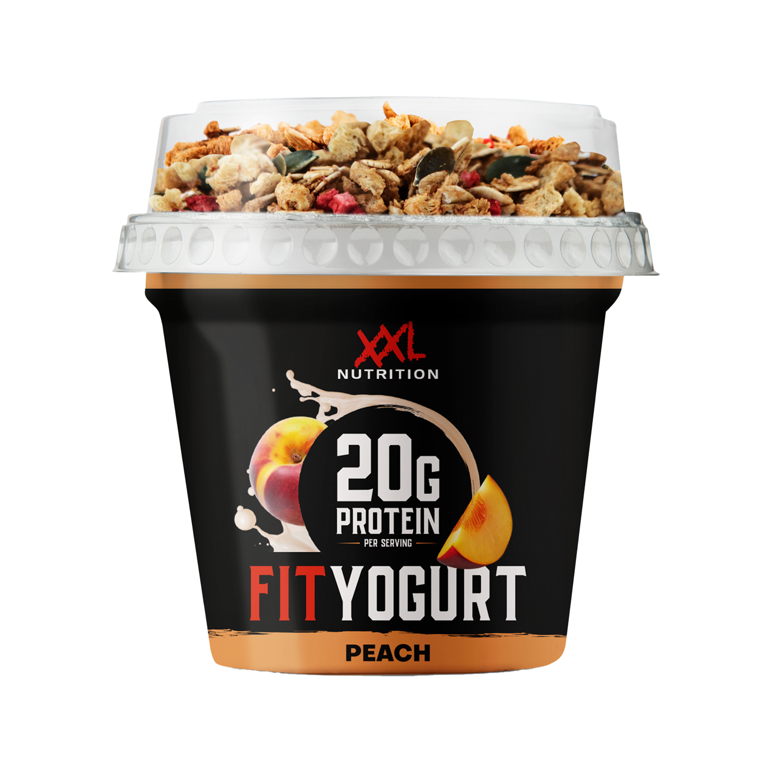 XXL Fit High protein yoghurt to go perzik