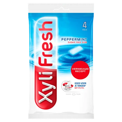 Xylifresh Peppermint Zak 4 st