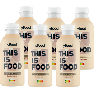 YFood Gebalanceerde Drinkmaaltijd Classic Choco 6 x 500 ml