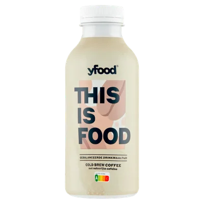 Yfood Drink Cold Brew Coffee Fles 500 ml