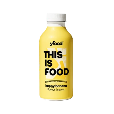 Yfood Drink Happy Banana Fles 500 ml
