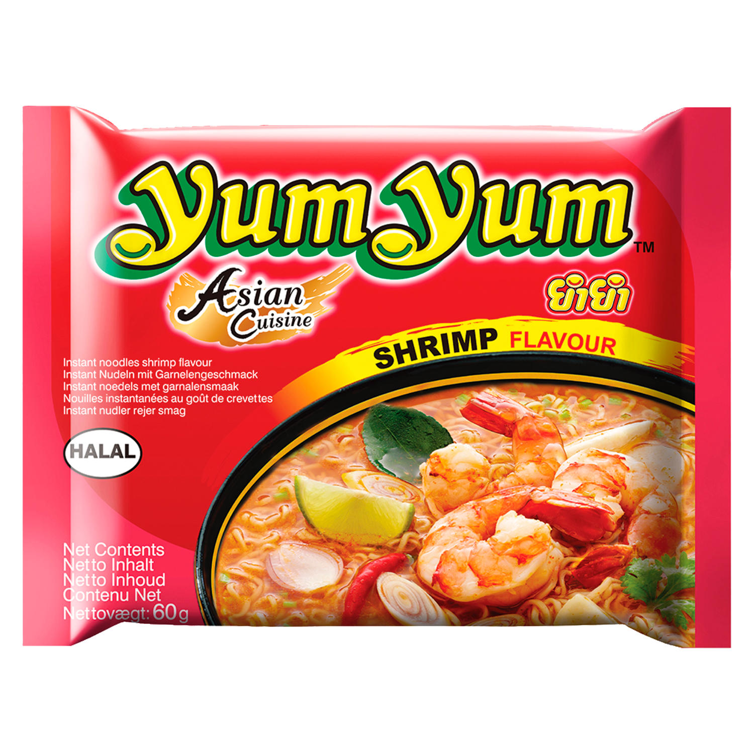 Yum Yum Noodles garnalen