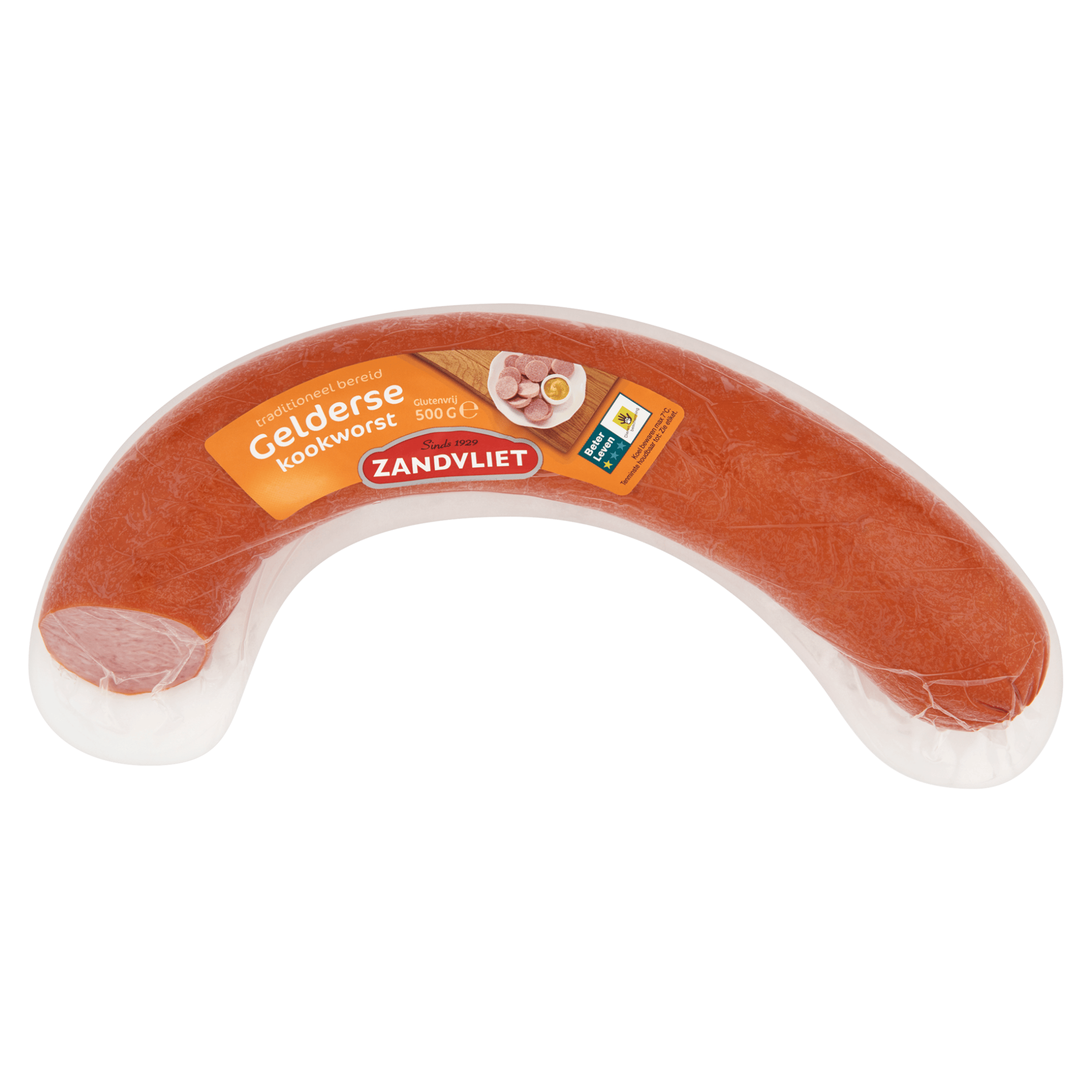 Zandvliet Gekookte worst halve ring Stuk 500 g