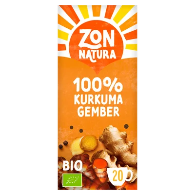 Zonnatura Thee 100% kurkuma Doos 20 st