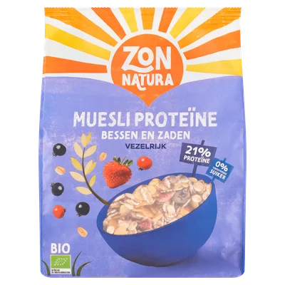 Zonnatura Muesli Proteïne Zak 375 g