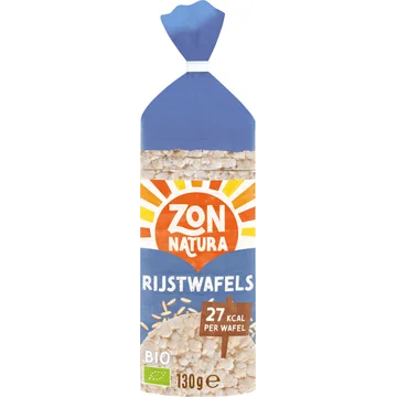 Zonnatura Biologische Rijstwafels Naturel 130 g
