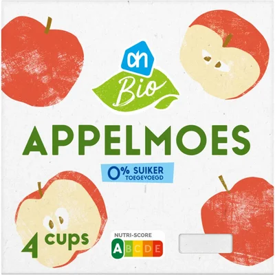 AH Biologisch Appelmoes 0% suiker toegevoegd