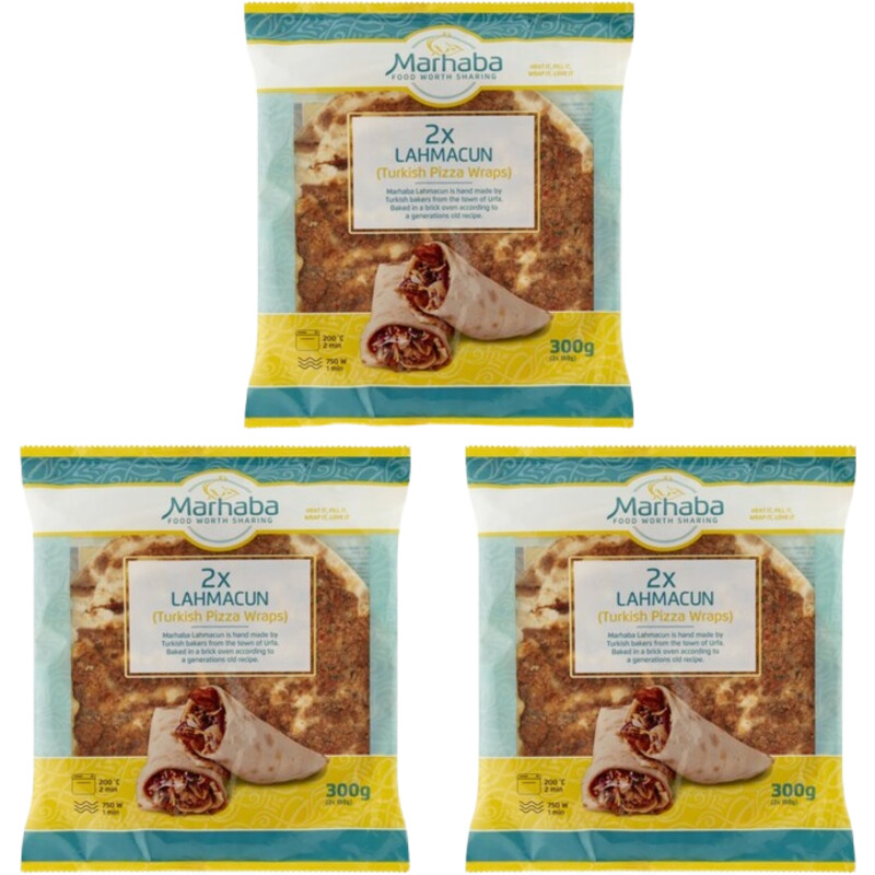 Marhaba Pizza lahmacun 3-pack