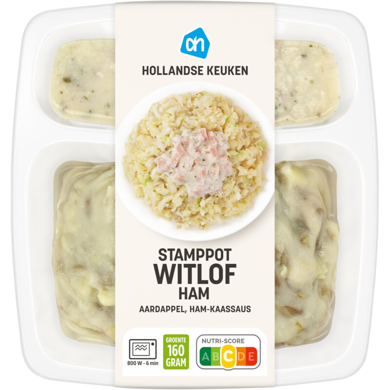 AH Stamppot witlof ham