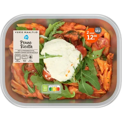 AH Verse maaltijd penne ricotta