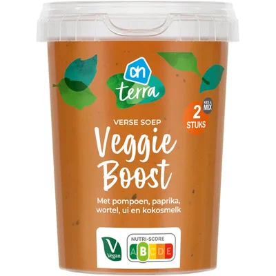 AH Verse soep veggie boost met pompoen
