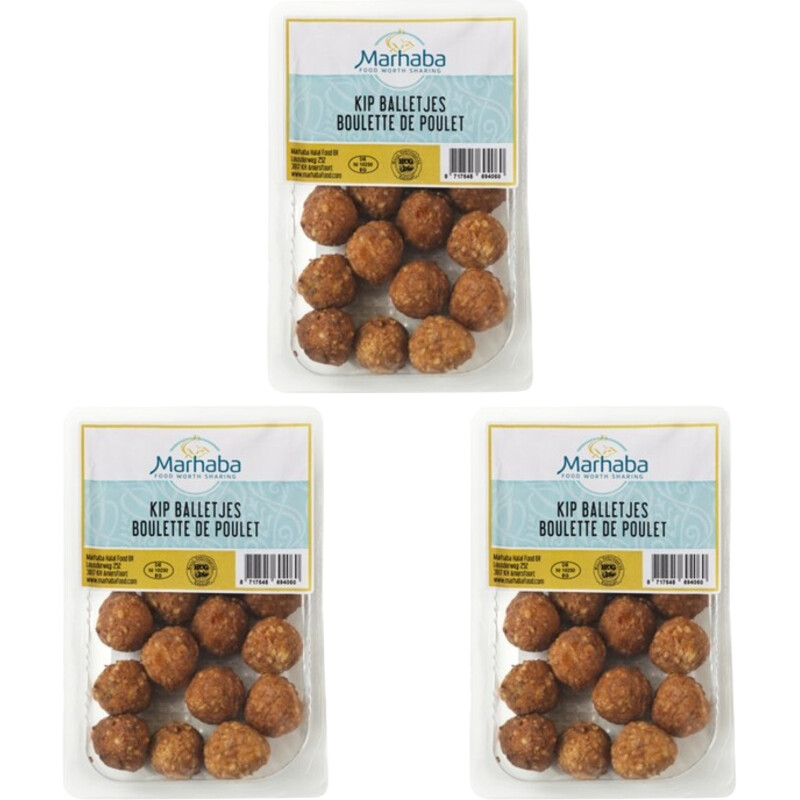 Marhaba Kipballetjes 3-pack